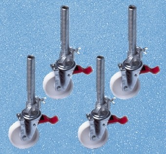 SWIVEL CASTORS FOR WORK PLATFORM ZARGES 4444 (SET=4) SWIVEL CASTORS FOR 102940