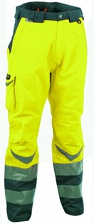 HIGH VISIBILITY WORK PANTS COFRA SAFE YELLOW HIGH VISIBILITY 106290