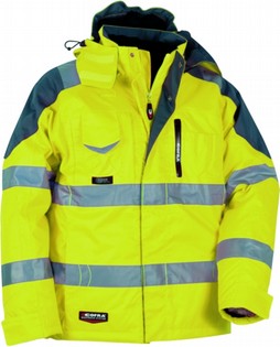 PARKA JACKET COFRA RESCUE HI-VIS GREY-YELLOW PARKA JACKET COFRA 106295