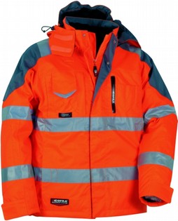 HIGH VISIBILITY PARKA JACKET COFRA RESCUE HIGH VISIBILITY 106296