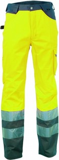 HIGH VISIBILITY WORK PANTS COFRA RAY YELLOW HIGH VISIBILITY 106304