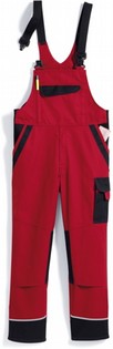 WORK PANTS WITH SUSPENDERS BP RED/BLACK WORK PANTS WITH 110172