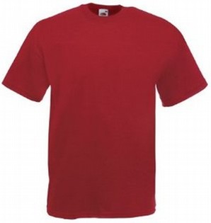 SHORT SLEEVE T-SHIRT WEIGHT-T TERRACOTA FRUIT OF THE LOOM SHORT SLEEVE 111217