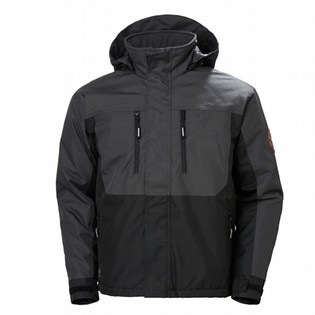PARKA JACKET HELLY HANSEN WW BERG 76201 GREY-BLACK PARKA JACKET HELLY 111517