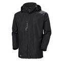 RAIN JACKET HELLY HANSEN WW 71045 HAAG PARKA BLACK RAIN JACKET HELLY