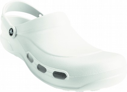 solid white crocs