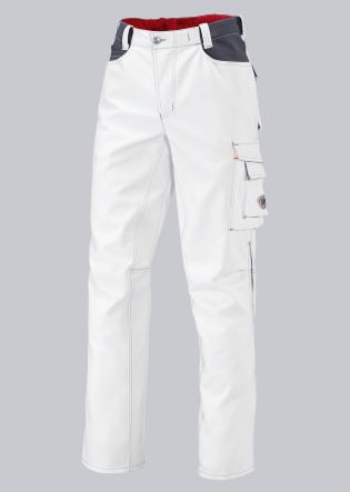 WHITE WORK PANTS WITH A BELT BP 1788 WHITE WORK PANTS 115264