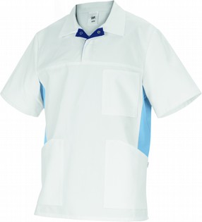 WHITE-LIGHT BLUE TUNIC UNI BP 1666 WHITE-LIGHT BLUE 116225