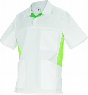WHITE-LIGHT GREEN TUNIC UNI BP 1666 WHITE-LIGHT GREEN 116227