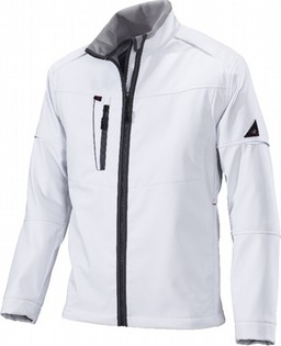 WHITE SOFTSHELL WORK JACKET BP 1868 WHITE SOFTSHELL 116657