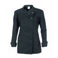 WOMEN'S DARK GREY CHEF'S JACKET BP 1544 WOMEN'S DARK GREY