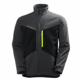 SOFTSHELL JACKET HELLY HANSEN 74051 AKER GREY-BLACK SOFTSHELL JACKET 121119