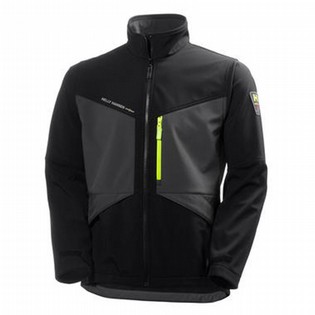 SOFTSHELL JACKET HELLY HANSEN 74051 AKER BLACK-GREY SOFTSHELL JACKET 121120