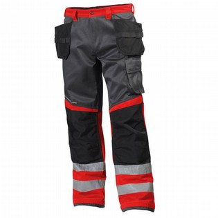 HIGH VISIBILITY PANTS HELLY HANSEN 77412 ALNA CONSTRUCTION CL1 RED HIGH VISIBILITY 121609