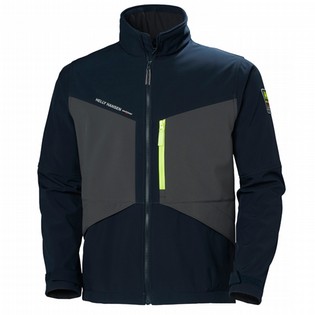SOFTSHELL JACKET HELLY HANSEN 74051 AKER DARK BLUE - DARK GREY SOFTSHELL JACKET 124467