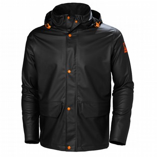 RAIN JACKET HH 70282 GALE BLACK HELLY HANSEN WORKWEAR RAIN JACKET HH 124469