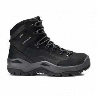 SHOES LOWA RENEGADE WORK GTX BLACK MID SHOES LOWA RENEGADE 124490