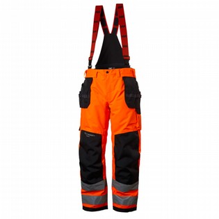 PANTS BIB HH ALNA 71496 SHELL HI-VIS ORANGE HELLY HANSEN WORKWEAR PANTS BIB HH ALNA 124692