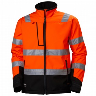 SOFTSHELL JACKET HH ALNA 74094 HI-VIS ORANGE HELLY HANSEN WORKWEAR SOFTSHELL JACKET HH 124705