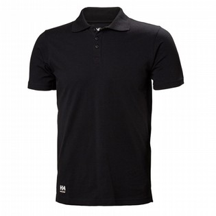 POLO SHIRT SS HH 79167 MANCHESTER BLACK HELLY HANSEN WORKWEAR POLO SHIRT SS HH 124706