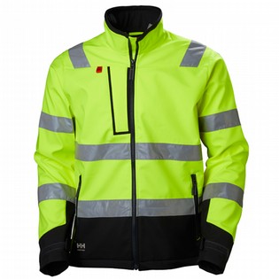 SOFTSHELL JACKET HH ALNA 74094 HI VIS YELLOW HELLY HANSEN WORKWEAR SOFTSHELL JACKET HH 124707