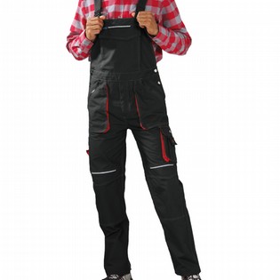 PANTS BIB PLANAM 2830 DARK GREY ? RED PANTS BIB PLANAM 124816