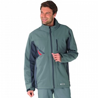 SOFTSHELL JACKET PLANAM 2381 GREY-D.GREY-RED SOFTSHELL JACKET 124826