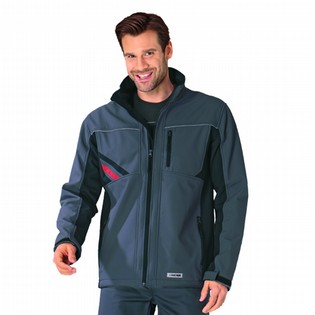 SOFTSHELL JACKET PLANAM 2382 D.GREY-BLACK-RED SOFTSHELL JACKET 124830