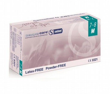 GLOVES SEMPERCARE VELVET NITRILE (200 KOS) SEMPERMED GLOVES SEMPERCARE 125813