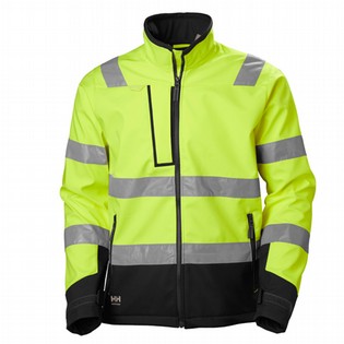 JACKET HH ALNA 2.0 74095 SOFTSHELL HI-VIS YELLOW HELLY HANSEN WORKWEAR JACKET HH ALNA 2.0 126231